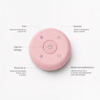 Painel de controle do Secador Stellar Rosa com botões de temperatura e velocidade