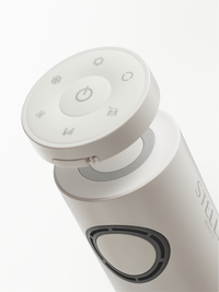 Controle remoto do Stellar PRO preso por ímã no corpo do secador