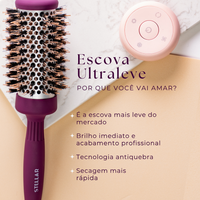 Escova Plumé Ultraleve, a escova de cabelo mais leve do mercado