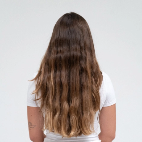 Cabelo antes da secagem com stellar